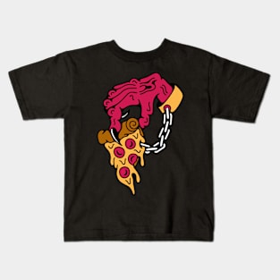 Pizza hand devil Kids T-Shirt